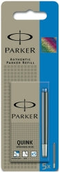 Ink Cartridge Parker Washable Blue Pk5