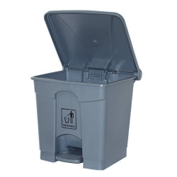 RUBBISH BIN CLEANLINK 30L WITH PEDAL LID GREY