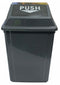 RUBBISH BIN CLEANLINK 40L WITH BULLET LID GREY