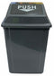 RUBBISH BIN CLEANLINK 60L WITH BULLET LID GREY