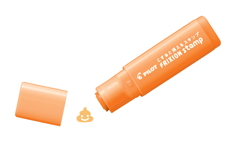 STAMP PILOT FRIXION CARTOON POO APRICOT ORANGE