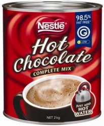 HOT CHOCOLATE NESTLE COMPLETE MIX CAN 2KG