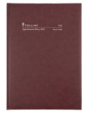 DIARY 2023 COLLINS 140.P78 A4 140 APPT DTP 15MIN BURGUNDY