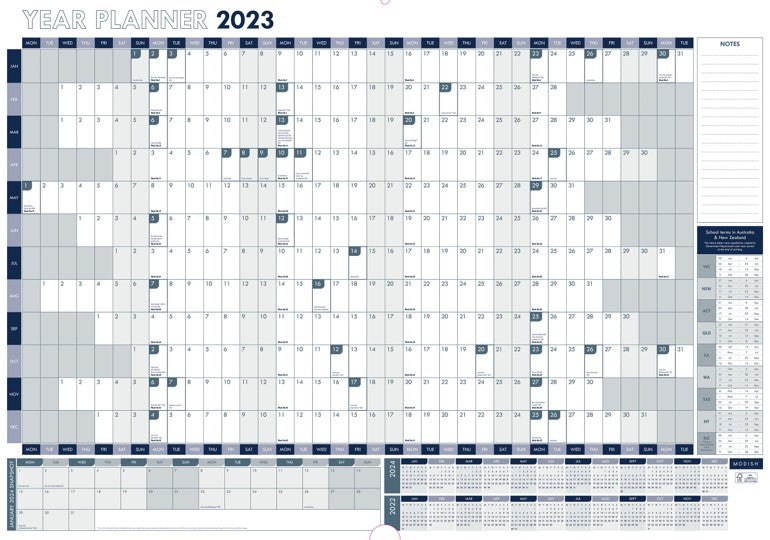 PLANNER 2023 GNS 610X870MM YTV