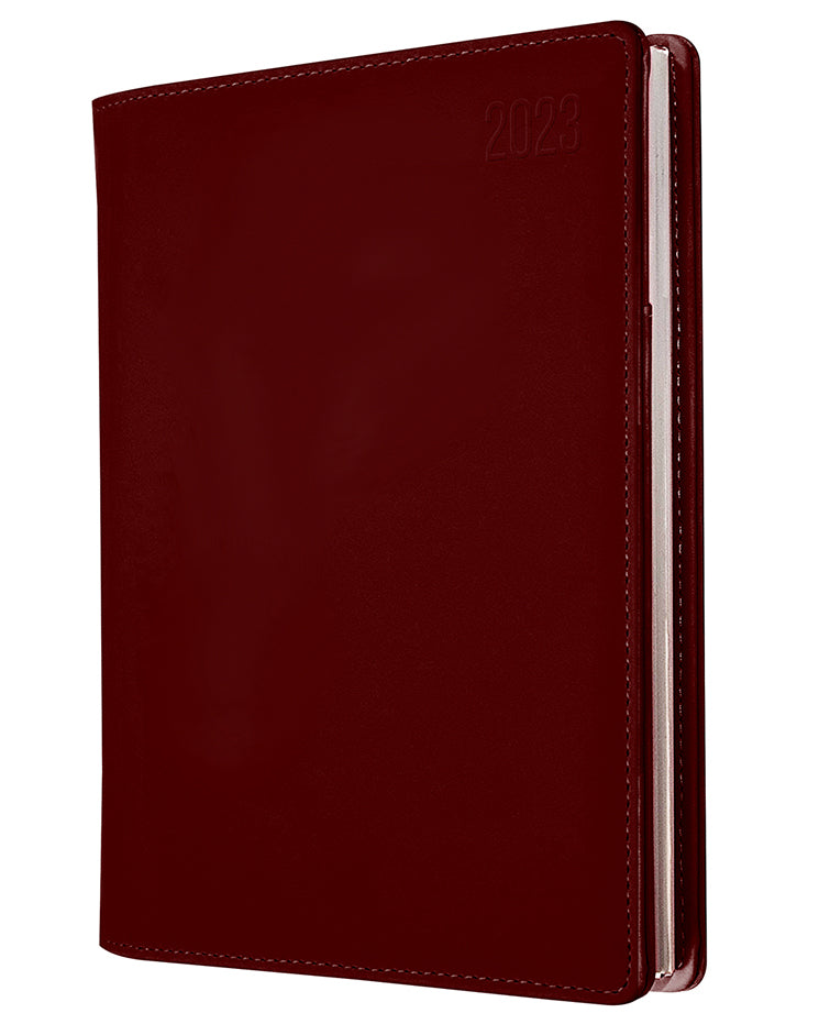 DIARY 2023 DEBDEN 4551.U78 A5 ASSOCIATE II WTV BURGUNDY