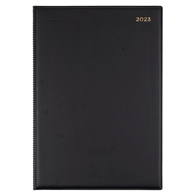 DIARY 2023 COLLINS 247.V99 A4 BELMONT PVC 2DTP BLACK