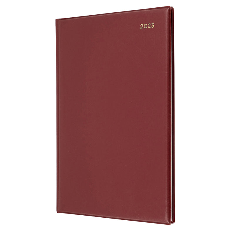DIARY 2023 COLLINS 247.V78 A4 BELMONT PVC 2DTP CHERRY RED