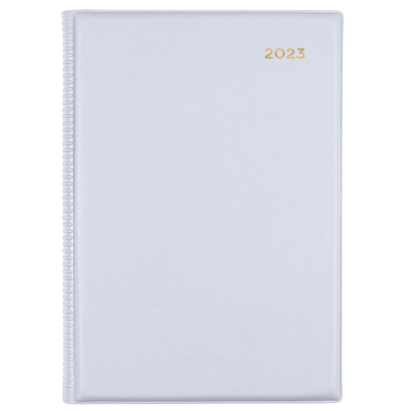 DIARY 2023 COLLINS 187.V98 A5 BELMONT PVC DTP GREY