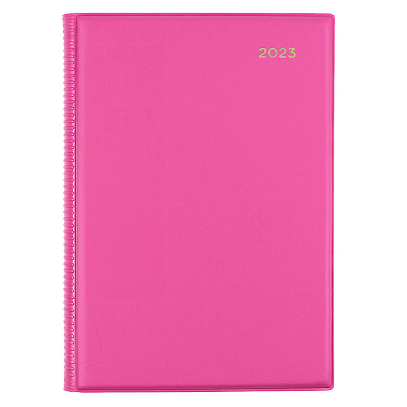 DIARY 2023 COLLINS 187.V50 A5 BELMONT PVC DTP PINK