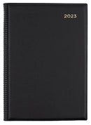 DIARY 2023 COLLINS 287.V99 A5 BELMONT PVC 2DTP BLACK