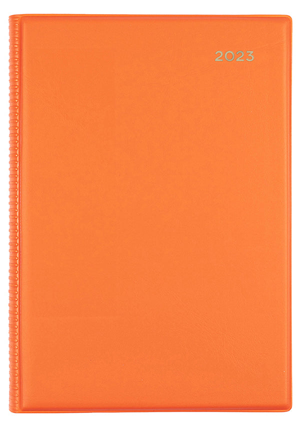 DIARY 2023 COLLINS 387.V44 A5 BELMONT PVC WTV ORANGE