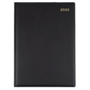 DIARY 2023 COLLINS QBA47.V99 190X260MM BELMONT PVC MANAGER QUARTO WTV BLACK