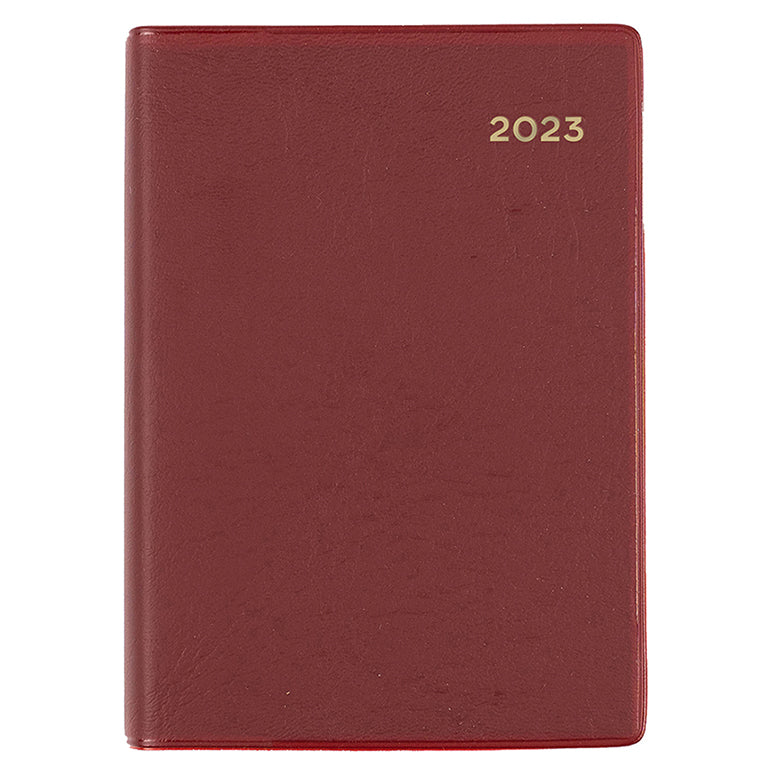DIARY 2023 COLLINS 137.V78 A7 BELMONT PVC POCKET DTP CHERRY RED