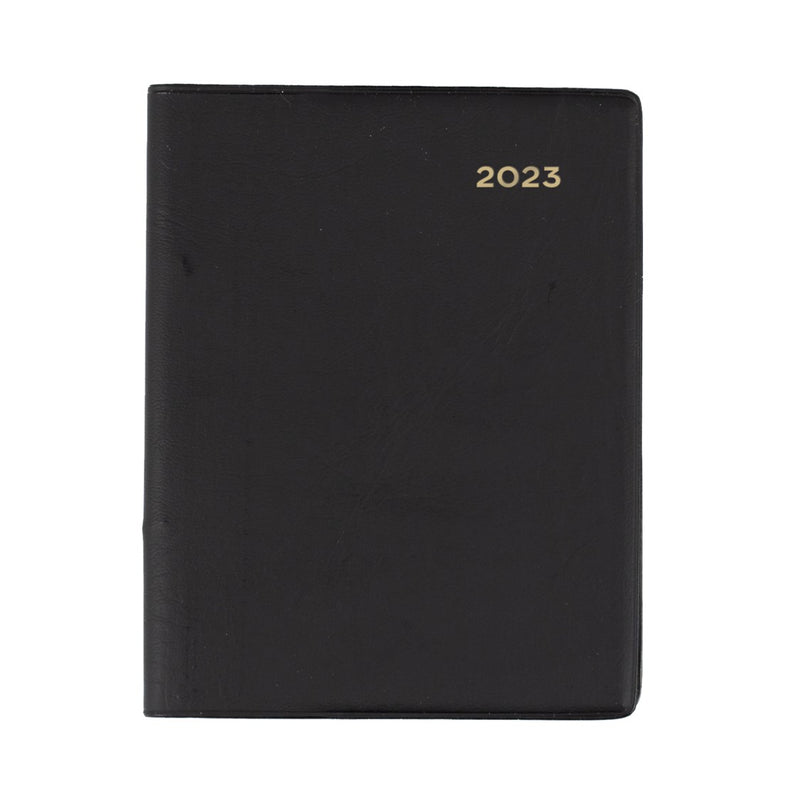 DIARY 2023 COLLINS 337.V99 A7 BELMONT PVC POCKET WTV BLACK