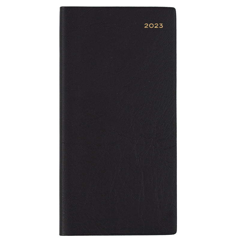 DIARY 2023 COLLINS 377L.V99 B6/7 88X176MM BELMONT PVC SLIM LANDSCAPE WTV BL