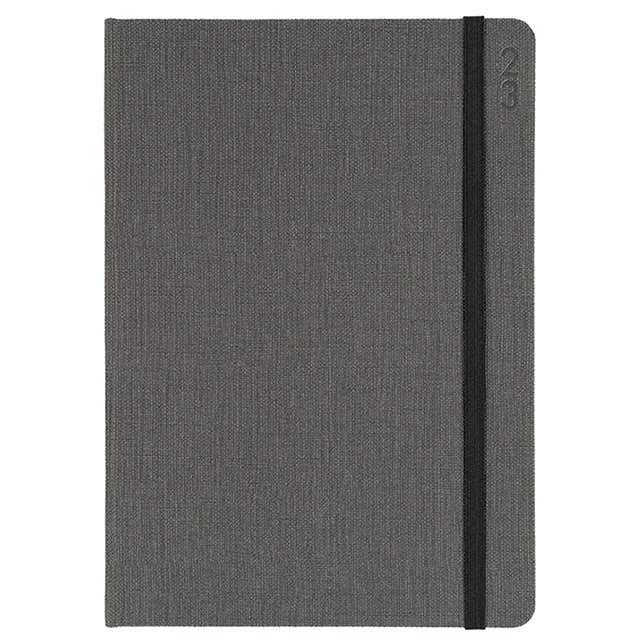 DIARY 2023 DEBDEN D38.P98 A5 DESIGNER TEXTURED FABRIC WTV CHARCOAL