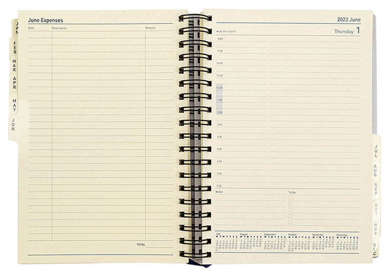 DIARY REFILL 2023 DEBDEN 1100.CRF 246X164MM ELITE QUARTO DTP