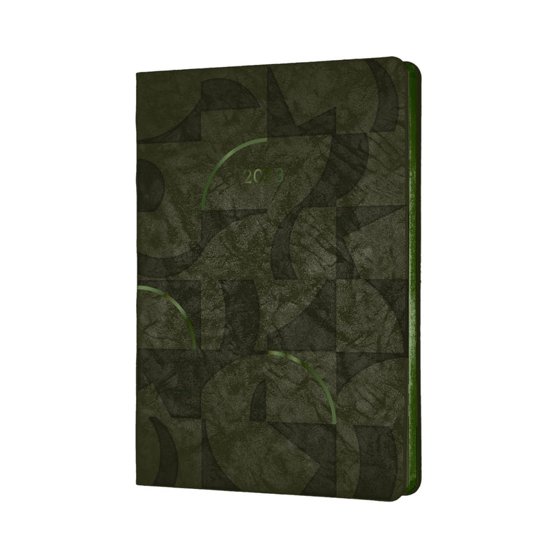 DIARY 2023 COLLINS EM153.52 A5 ENIGMA WTV GREEN