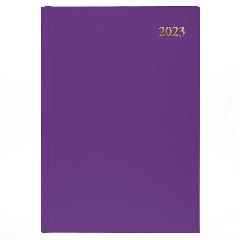DIARY 2023 COLLINS ESSA41.55 A4 ESSENTIAL DTP PURPLE