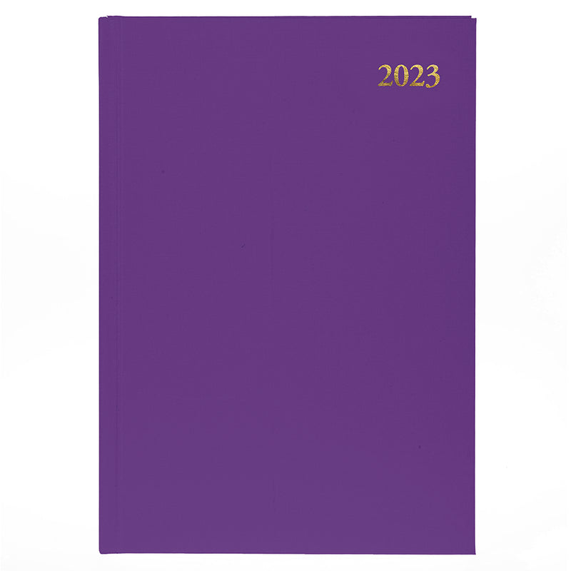 DIARY 2023 COLLINS ESSA51.55 A5 ESSENTIAL DTP PURPLE
