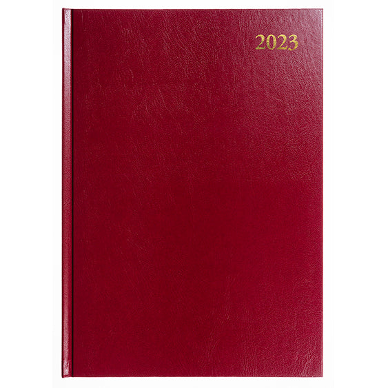 DIARY 2023 COLLINS ESSA53.78 A5 ESSENTIAL WTV MAROON