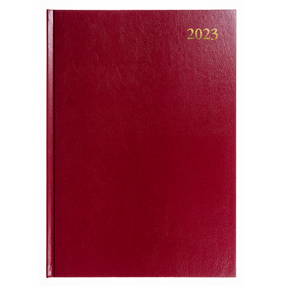 DIARY 2023 COLLINS ESSA51A.78 A5 ESSENTIAL APPOINTMENT DTP MAROON