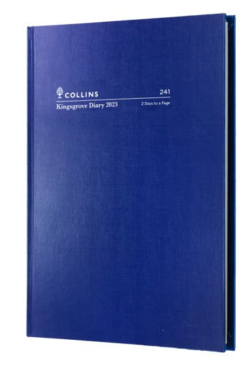 DIARY 2023 COLLINS 241.P59 A4 KINGSGROVE 2DTP BLUE