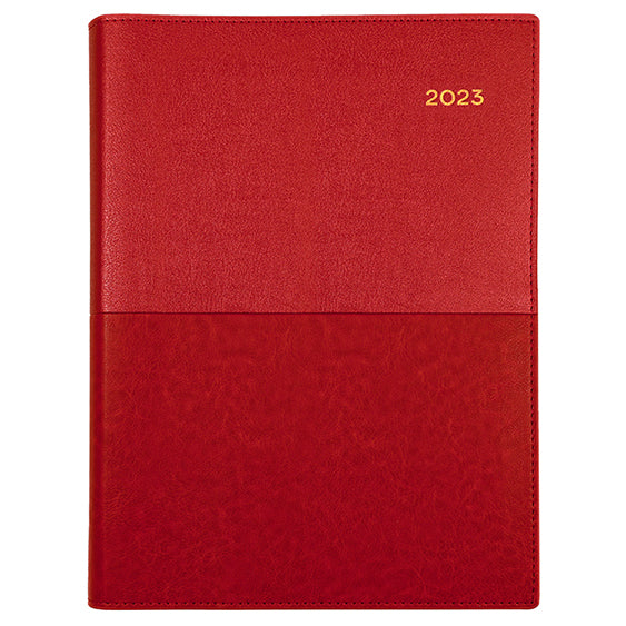 DIARY 2023 COLLINS 145.V15 A4 VANESSA DTP RED
