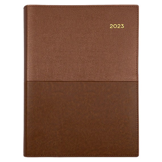 DIARY 2023 COLLINS 145.V90 A4 VANESSA DTP TAN