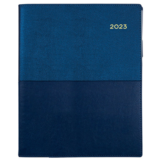 DIARY 2023 COLLINS 325.V59 QUARTO VANESSA VERTICAL WTV BLUE