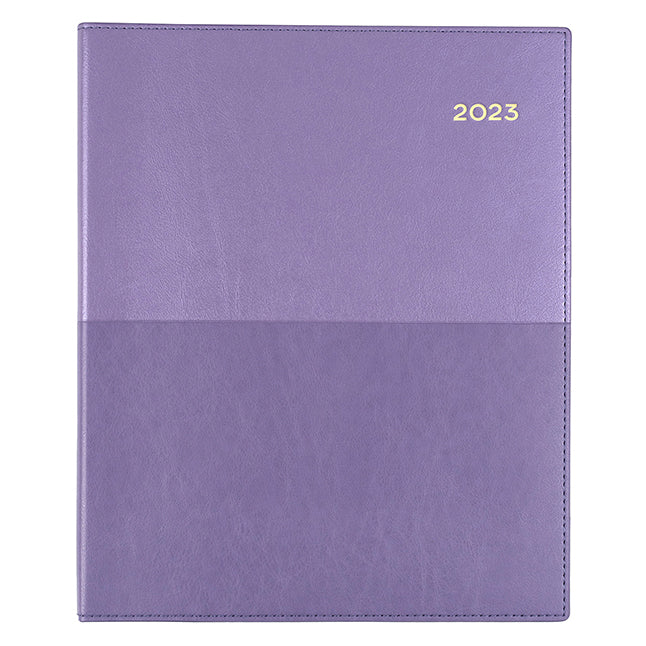 DIARY 2023 COLLINS 325.V55 QUARTO VANESSA VERTICAL WTV LILAC