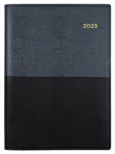 DIARY 2023 COLLINS 185.V99 A5 VANESSA DTP BLACK