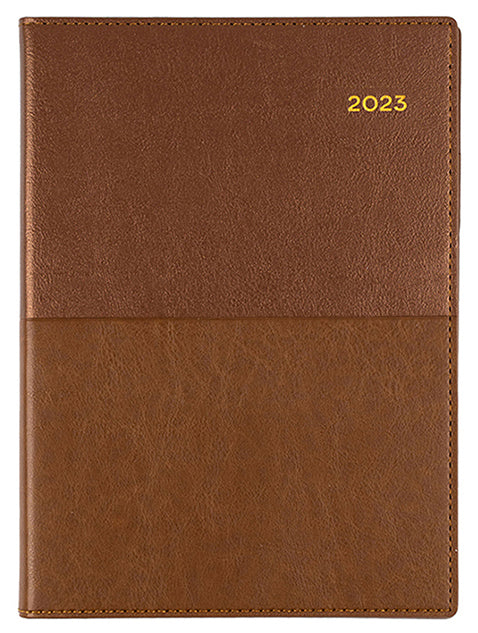 DIARY 2023 COLLINS 185.V90 A5 VANESSA DTP TAN