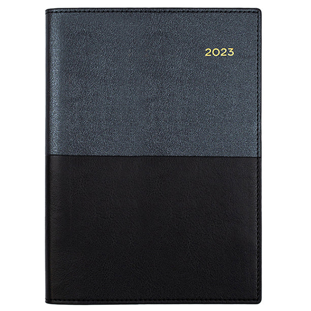 DIARY 2023 COLLINS 285.V99 A5 VANESSA 2DTP BLACK