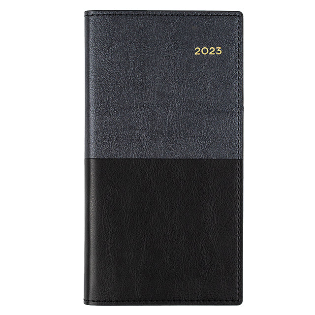 DIARY 2023 COLLINS 375.V99 B6/7 88X176MM VANESSA LANDSCAPE WTV BLACK