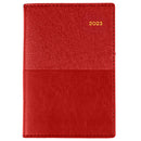 DIARY 2023 COLLINS 355.V15 B7R 80X125MM VANESSA POCKET WTV RED