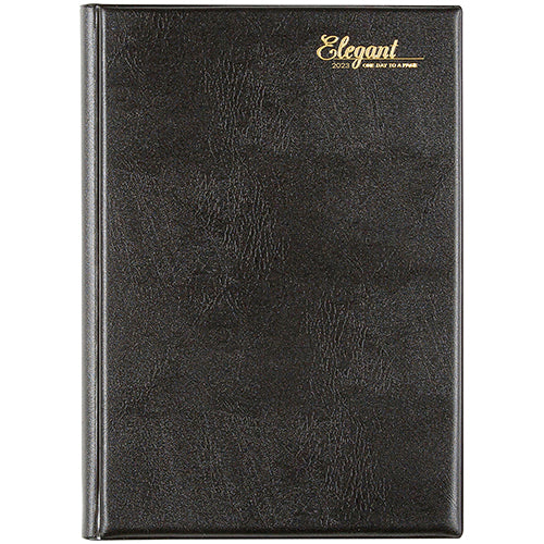 DIARY 2023 CUMBERLAND A5 ELEGANT CASEBOUND 1DTP BLACK