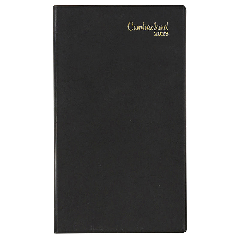 DIARY 2023 CUMBERLAND A6 NORWICH POCKET SLIM WTV BLACK