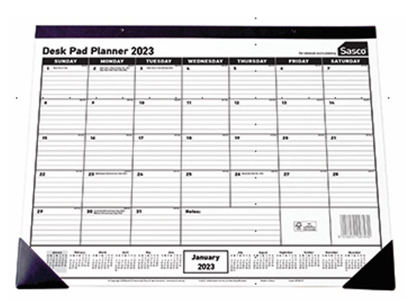 PLANNER 2023 SASCO 430X555MM DESK PAD YTV