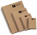 NOTEBOOK QUILL A4 NATURAL RANGE SPIRAL 160PG