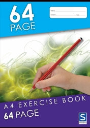 EXERCISE BOOK SOVEREIGN A4 8MM RULED 64PG