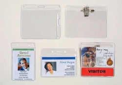 Id Pouch Rexel Clear Soft Case L/scape H/sell Pk10