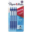 Pen Papermate Inkjoy 300rt 1.0mm Blue 4 Pack